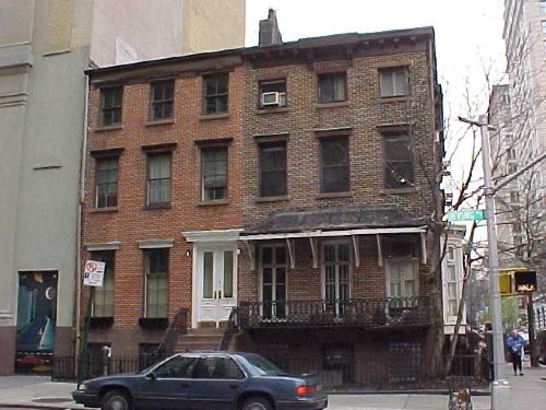 47 and 49 Irving Place (c 2001 wooden canopy)